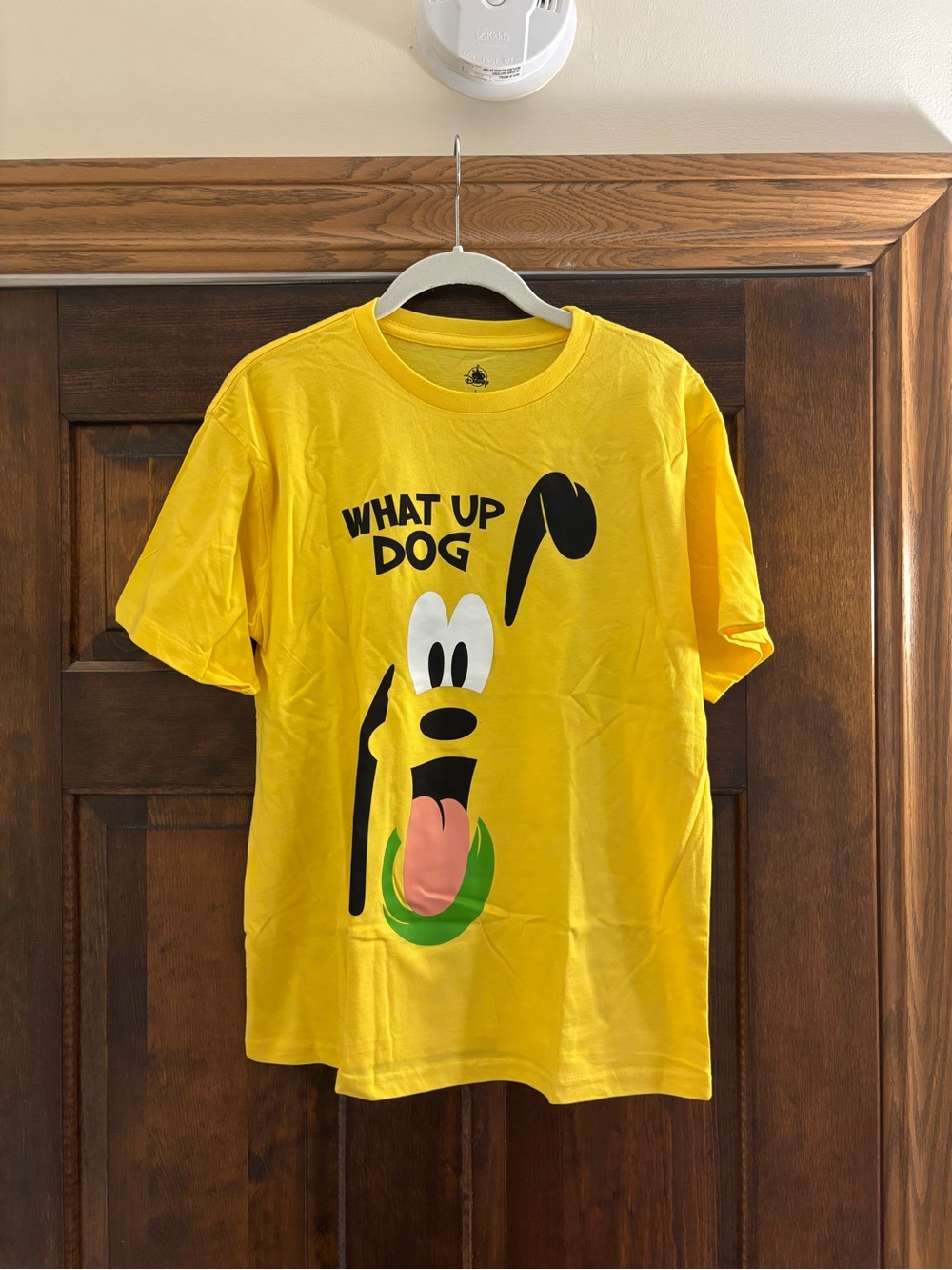 Disney Yellow 'What Up Dog' Graphic Tee